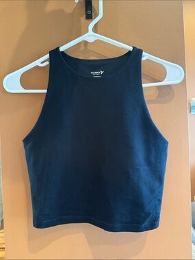 Old Navy Black Ribbed Active Tank